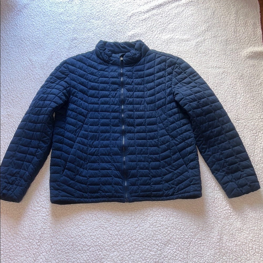 Ben Sherman Navy Quilted Puffer Jacket - Picture 3 of 9